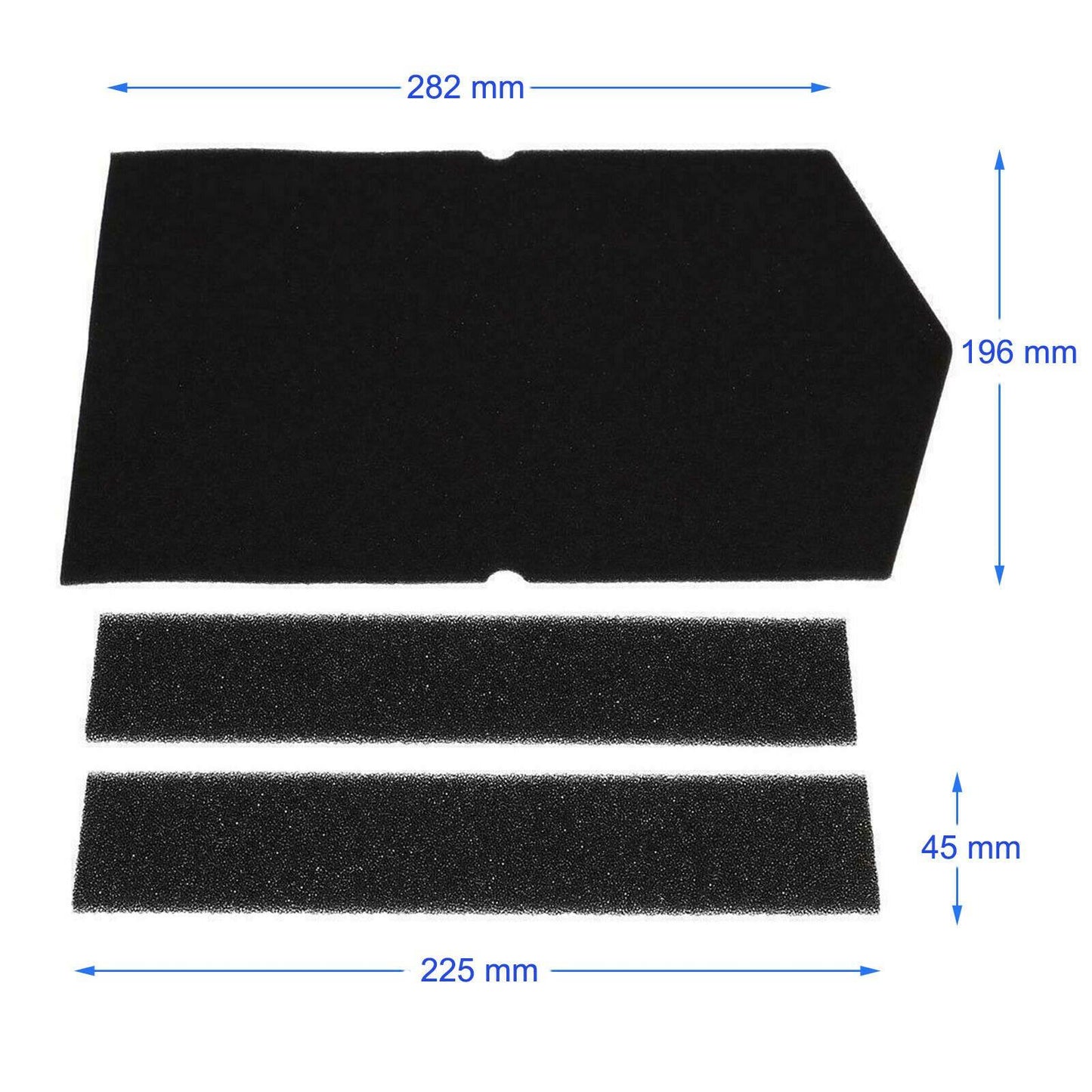 2X Tumble Dryer Foam Filter For Miele T8000WP T8626WP T8627WP T8826WP 06057930 Sparesbarn