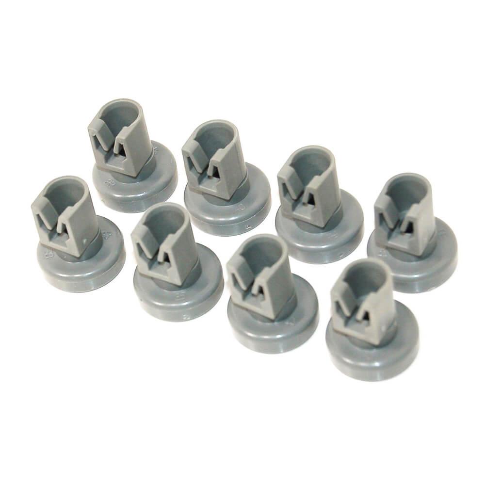8X Dishwasher Top Basket Wheels For Russell Hobbs Upper Rack Roller 25mm Sparesbarn