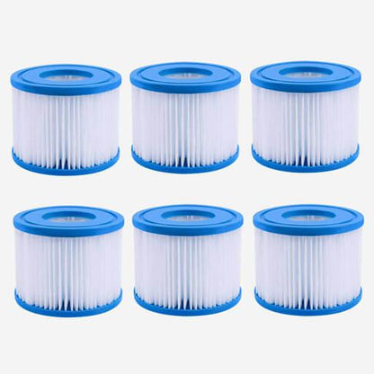 6x Type VI Spa Filter Cartridge for Bestway Lay Z Spa 90352E Sparesbarn