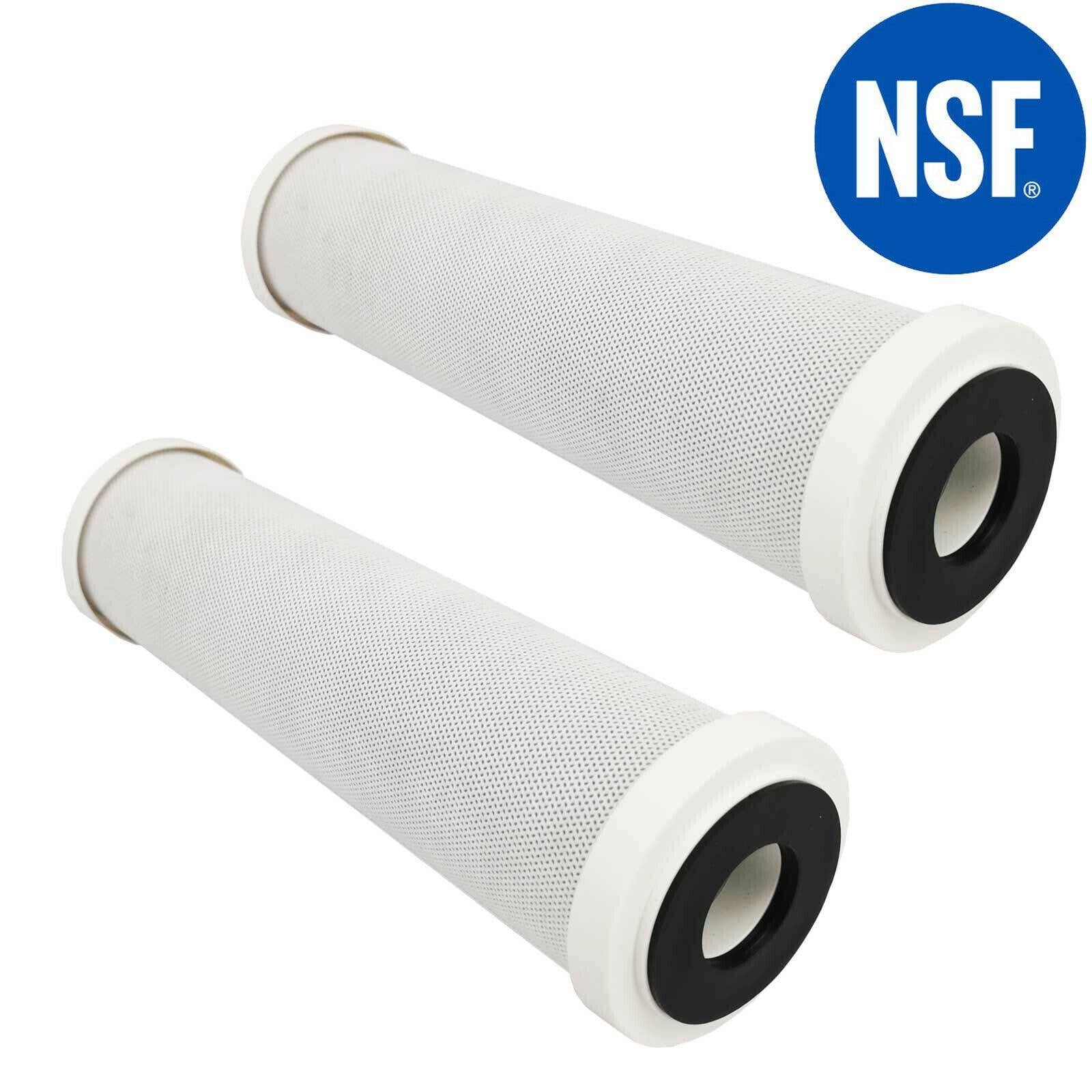 2 X 0.5 Micron Filter Cartridges 10"X2.5" For Under Sink Water Filter Housing Sparesbarn