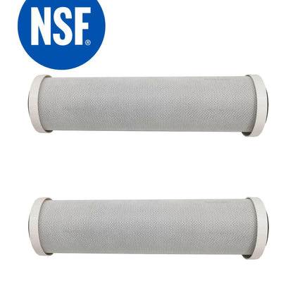 2 X 0.5 Micron Filter Cartridges 10"X2.5" For Under Sink Water Filter Housing Sparesbarn