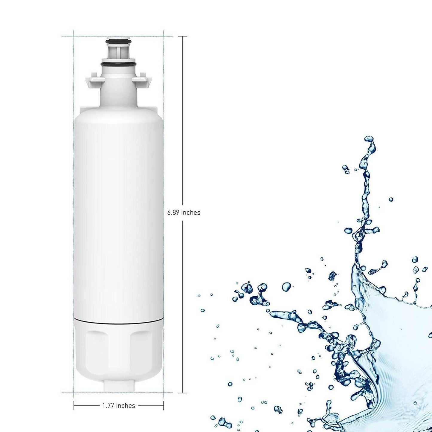 4X Fridge Water Filter For LG L219CSL GF-SL730SL GR-L218CSL GF-L650SL GR-D907SL Sparesbarn