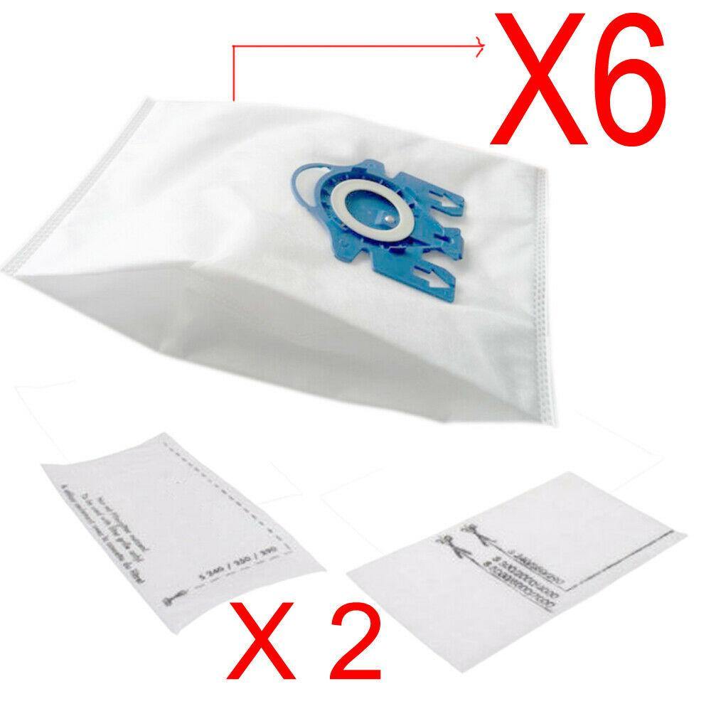 6 Synthetic Bag + 4 Filter For Miele 3D GN C2 C3 S2 S5 S8 S5211 S5210 S8310 Sparesbarn