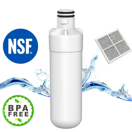 Refrigerator Water Filter with Air Filter for LG GF-L708PL GFL708PL ADQ74793501 Sparesbarn