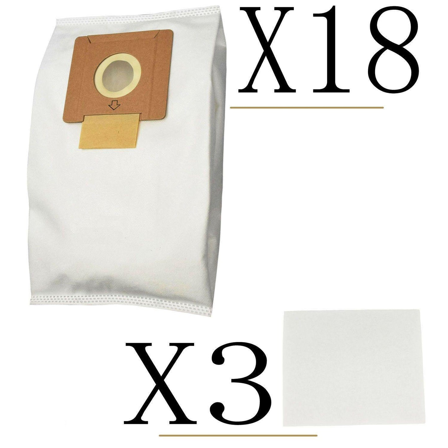 18 x Vacuum Cleaner Bags + 3 Filters For Hoover SMART R1 4410 4430 5001 H4012 Sparesbarn