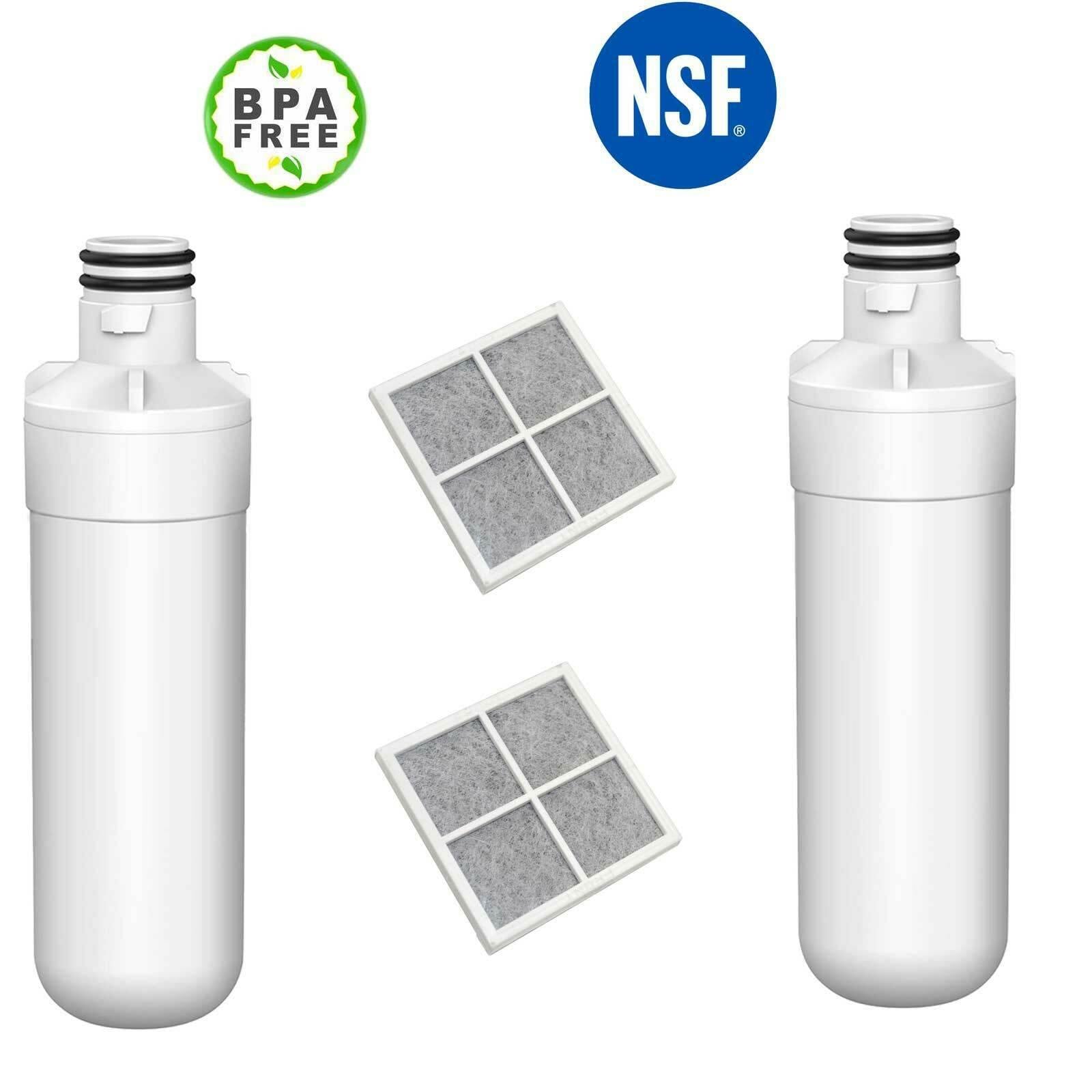 Refrigerator Water Filter with Air Filter for LG GF-L708PL GFL708PL ADQ74793501 Sparesbarn