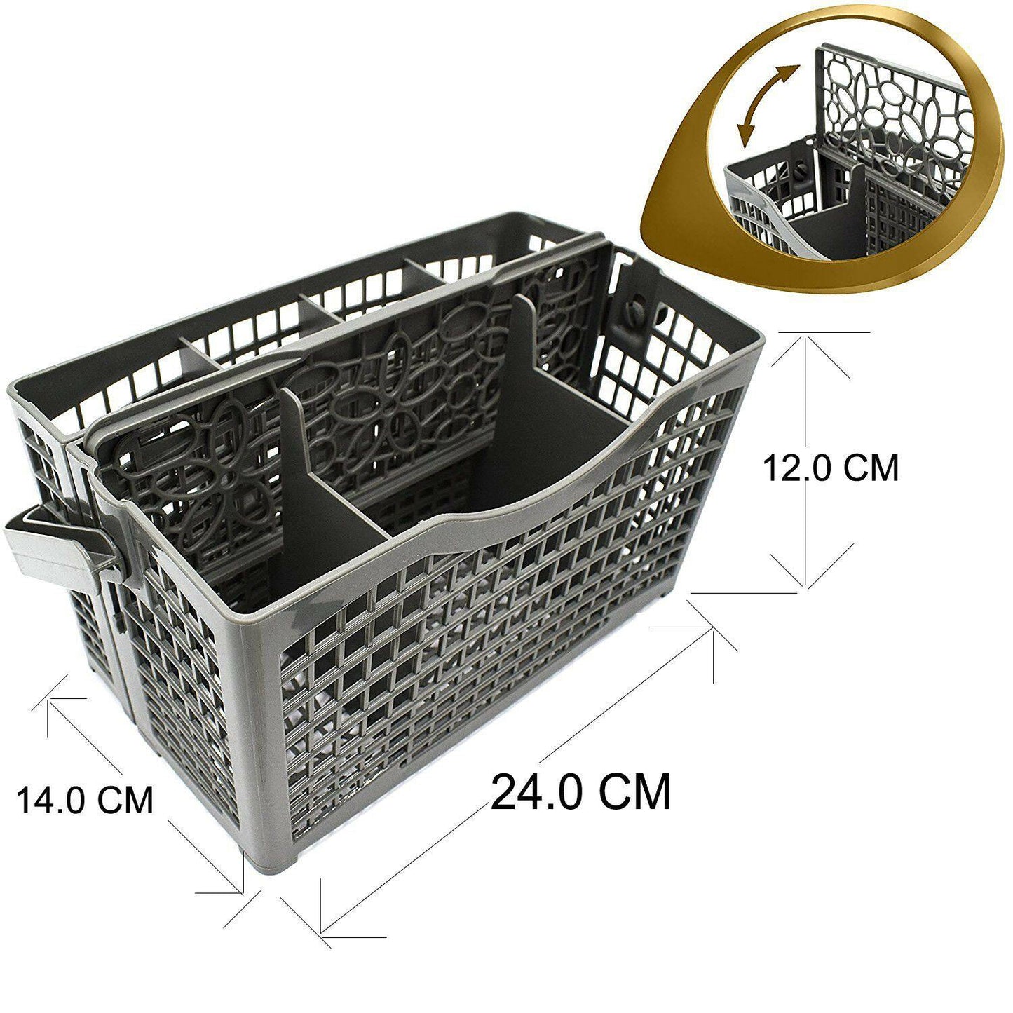 2 In 1 Dishwasher Cutlery Basket For Technika VDW6SS VDW6SS-4 VDW6SS-3 TBD4SS Sparesbarn