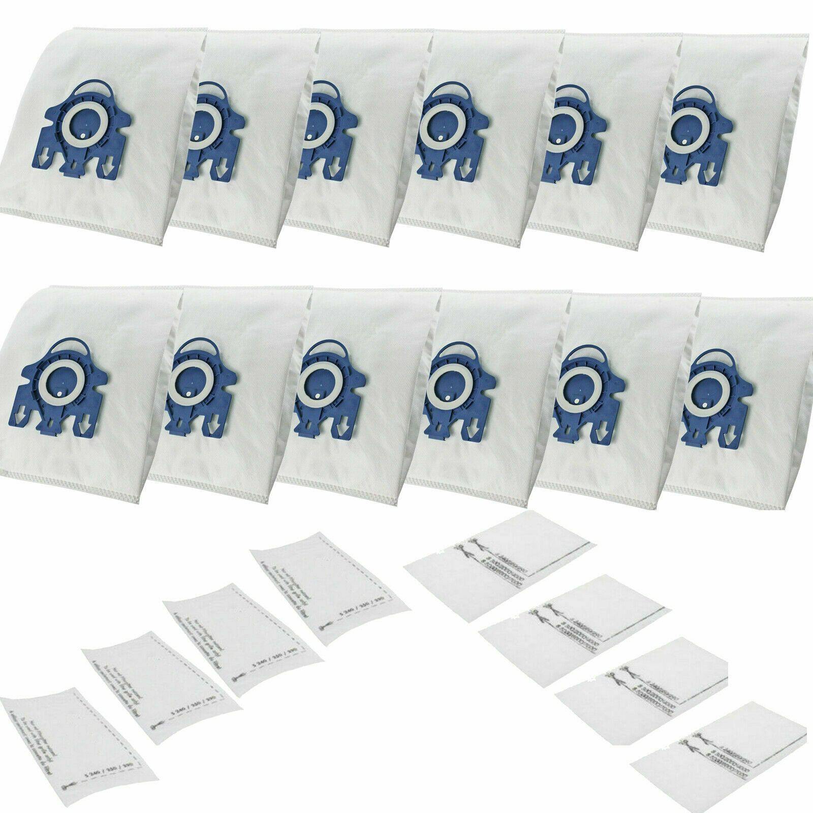 12 Vacuum Cleaner Dust Bags & 8 Filters For Miele GN Hoover 3D S5220 S5260 S5261 Sparesbarn