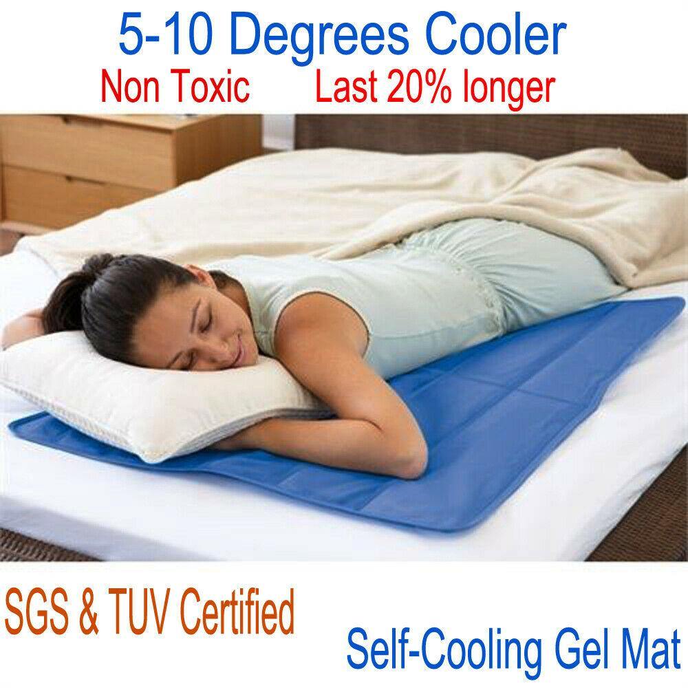 Cooling Gel Blue Cool Pad Mat Menopause Heat Stroke Hot flushes Night Sweats AU Sparesbarn