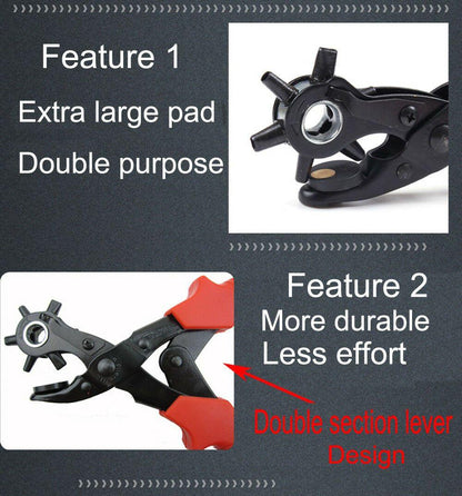 Multi-Size Hole Puncher Punch Plier And 100pcs Eyelets Eye Let Craft Tool AU Sparesbarn