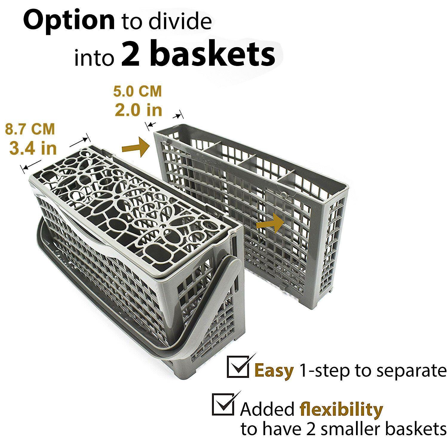 Dishwasher Cutlery Basket Cage 2 in 1 For Glem GDW14SS GDW24SS Sparesbarn