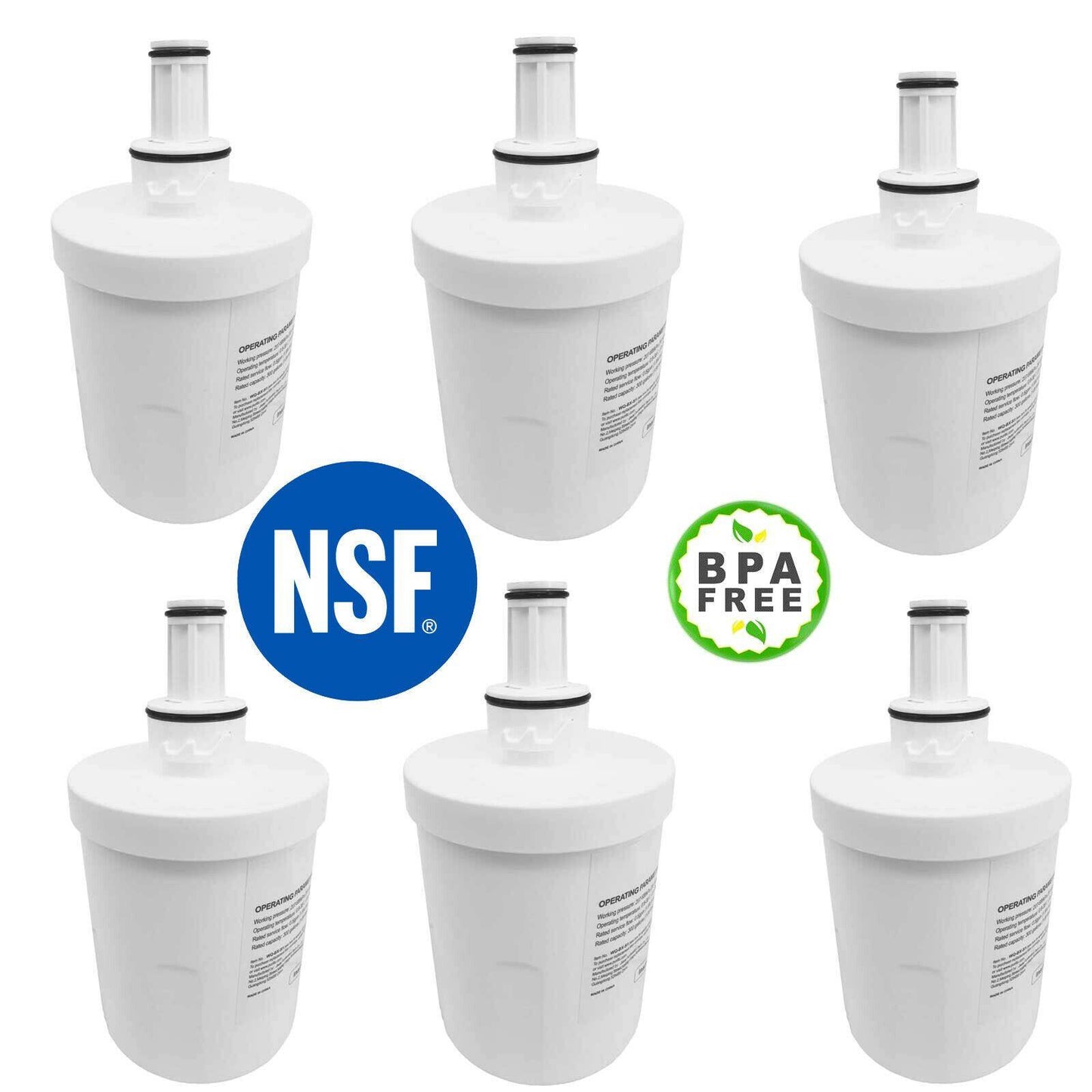 Fridge Water Filter Kit For Samsung RFG23UEBP RFG23UERS SRF639GDSS Sparesbarn