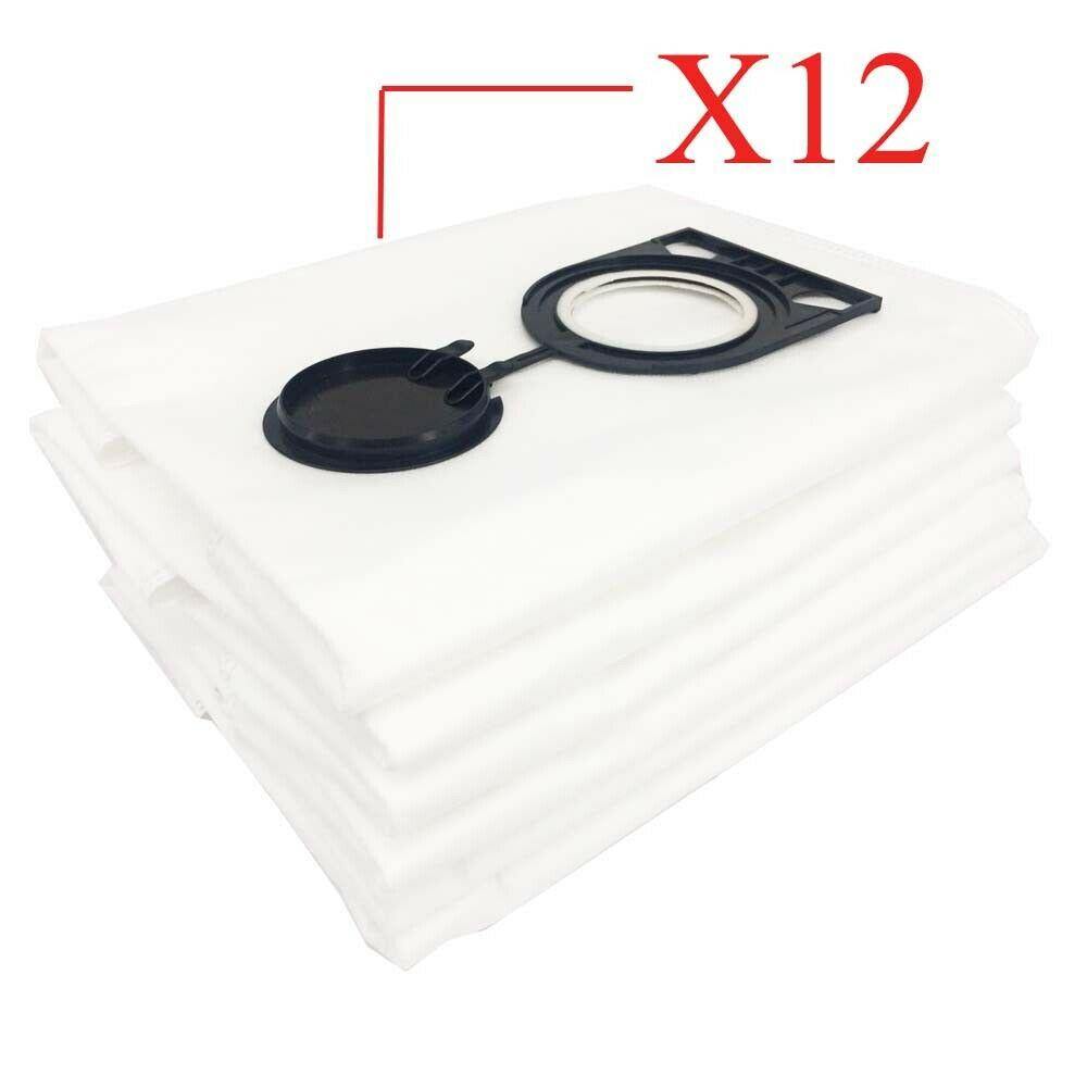 12 x Vacuum Fleece Filter Bags For Spit AC 1625,AC 1630 P,AC 1630 PM,AC 1630 PH Sparesbarn