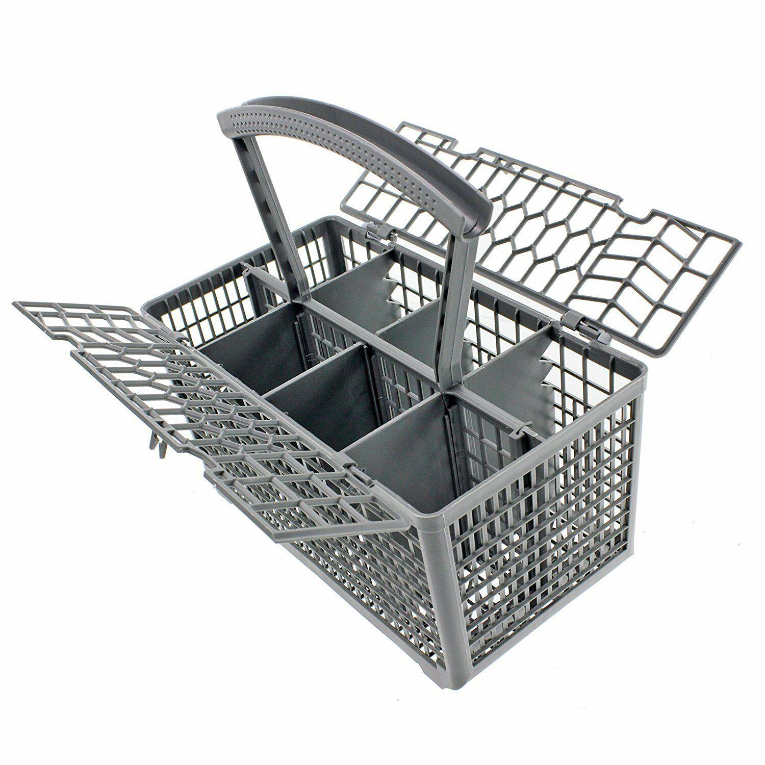 Dishwasher Cutlery Basket Plastic Cage Tray Lid & Removable Handle for Indesit Sparesbarn