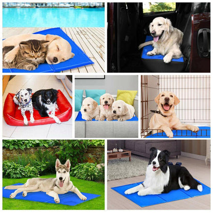 5 Size Cool Gel Mat Non-Toxic Cat Dog Bed Cooling Pad Dissipate Heat Keep Cooler Sparesbarn