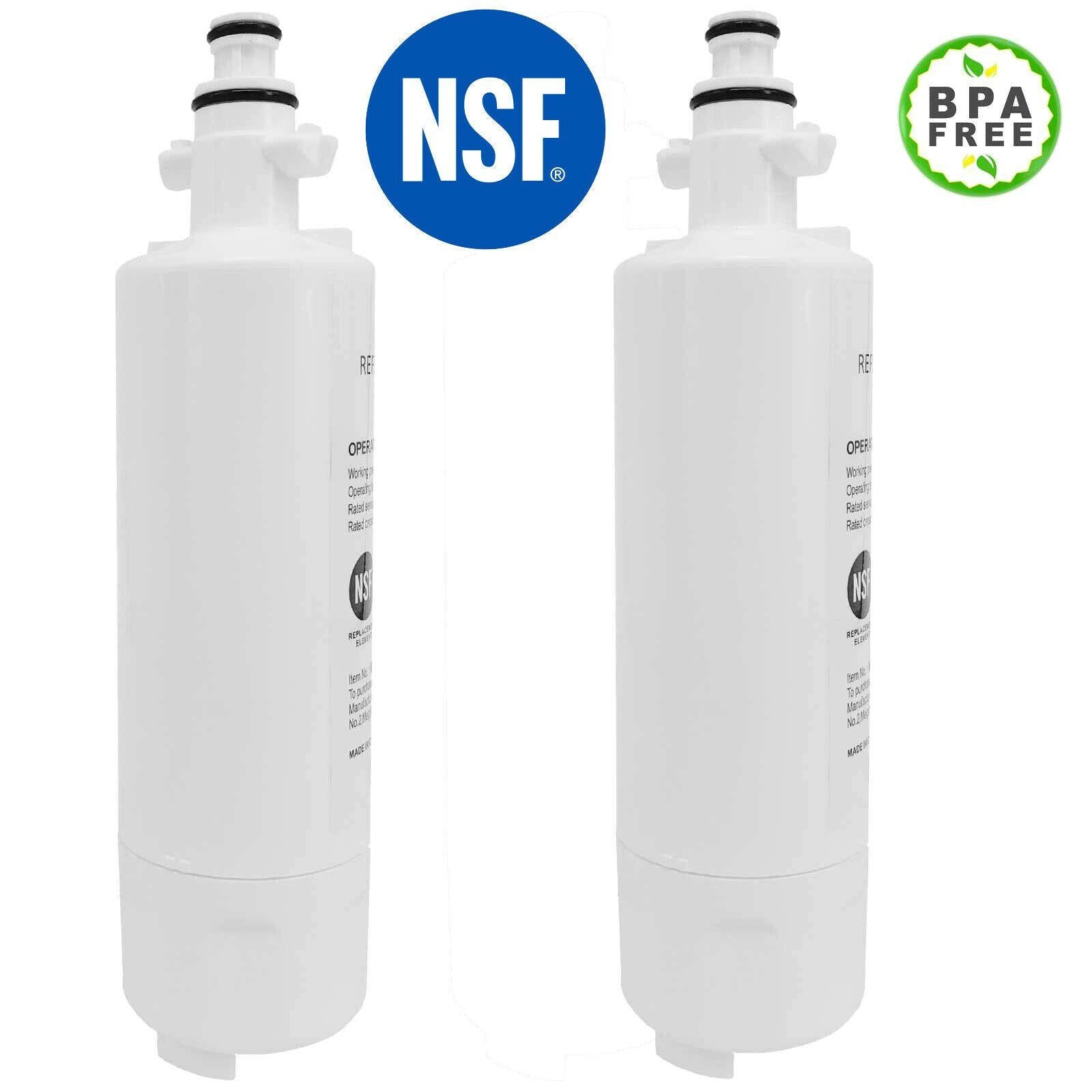 2 x Refrigerator Water Filter For LG LT700P ADQ36006101 ADQ36006102 GF-L613PL Sparesbarn