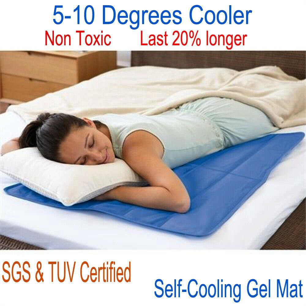 Cooling Cool Gel Pad Mat Pillow Mattress Chilled Aid Body Cool Bed Mat Pad Sparesbarn