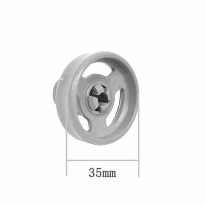 4pcs Lower Dishwasher Basket Wheel Runner For EURO Bottom Roller 35mm Sparesbarn