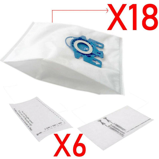 18 Vaccum Dust Bags With 12 Filters For Miele S5211 S5210 S5220 S5311 S5281 Sparesbarn