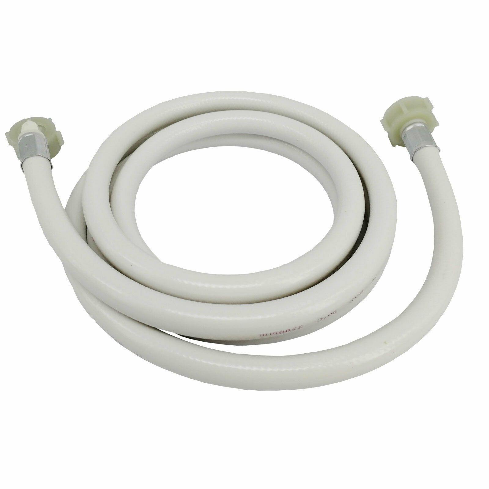 Hot/Cold Inlet Water Hose 2.5M For LG WD1013NDW WT-R10686 WV5-1275W WTW1409HCW Sparesbarn