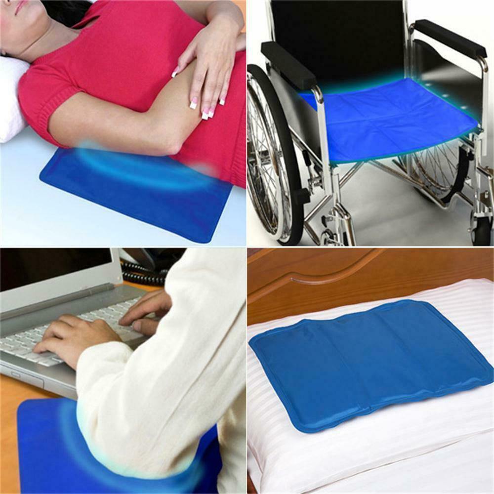 Cooling Gel Sleeping Aid Pad Mat Sofa Pillow Insert Heat Absorb Pet Bed Summer Sparesbarn