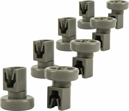 8X Dishwasher Basket Wheels Small Upper Top Rack Runner & Wheels 25mm Sparesbarn
