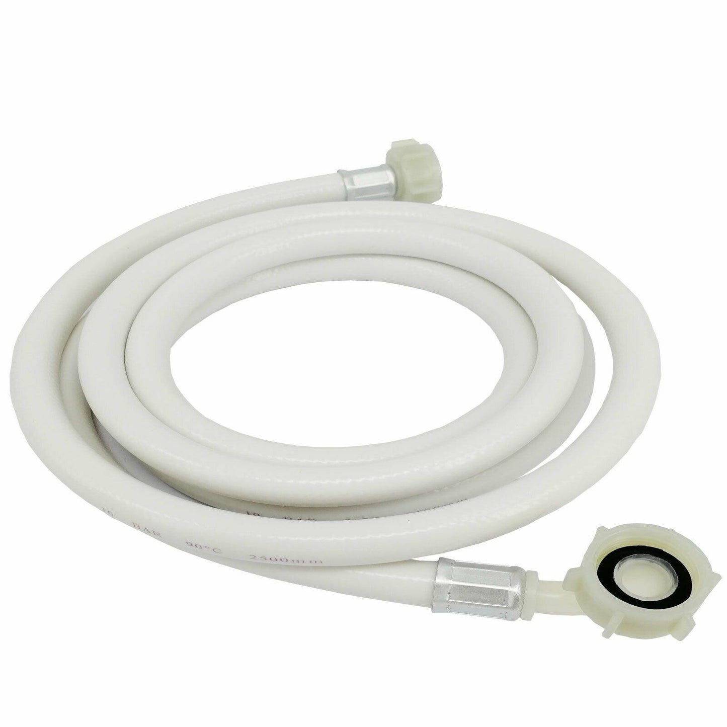 Washing Machine Hot / Cold Water Inlet Hose 2.5M 3/4" BSP up to 90℃ Sparesbarn