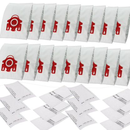 18 Vacuum Dust Bags & 12 Filters For Miele FJM S2 S4000 S4210 S4211 S4212 S4812 Sparesbarn