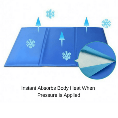 Cooling Gel Blue Cool Pad Mat Menopause Heat Stroke Hot flushes Night Sweats AU Sparesbarn