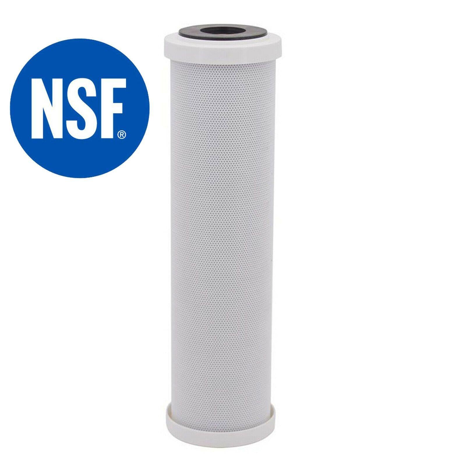 Carbon Block Water Filter Cartridges 0.5 Micron 10" X 2.5" Inch For Puretec Sparesbarn