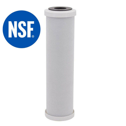 Carbon Block Water Filter Cartridges 0.5 Micron 10" X 2.5" Inch For Puretec Sparesbarn