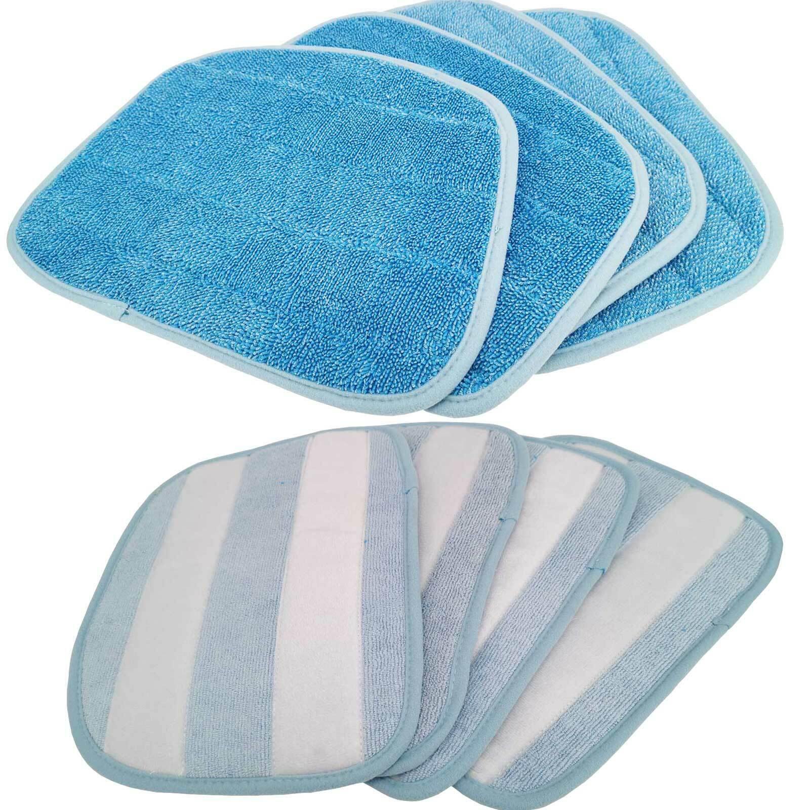 4-8 Replacement For Steam Mop Pads Micro Fibre Clothes Floors Cleaner Washable Sparesbarn