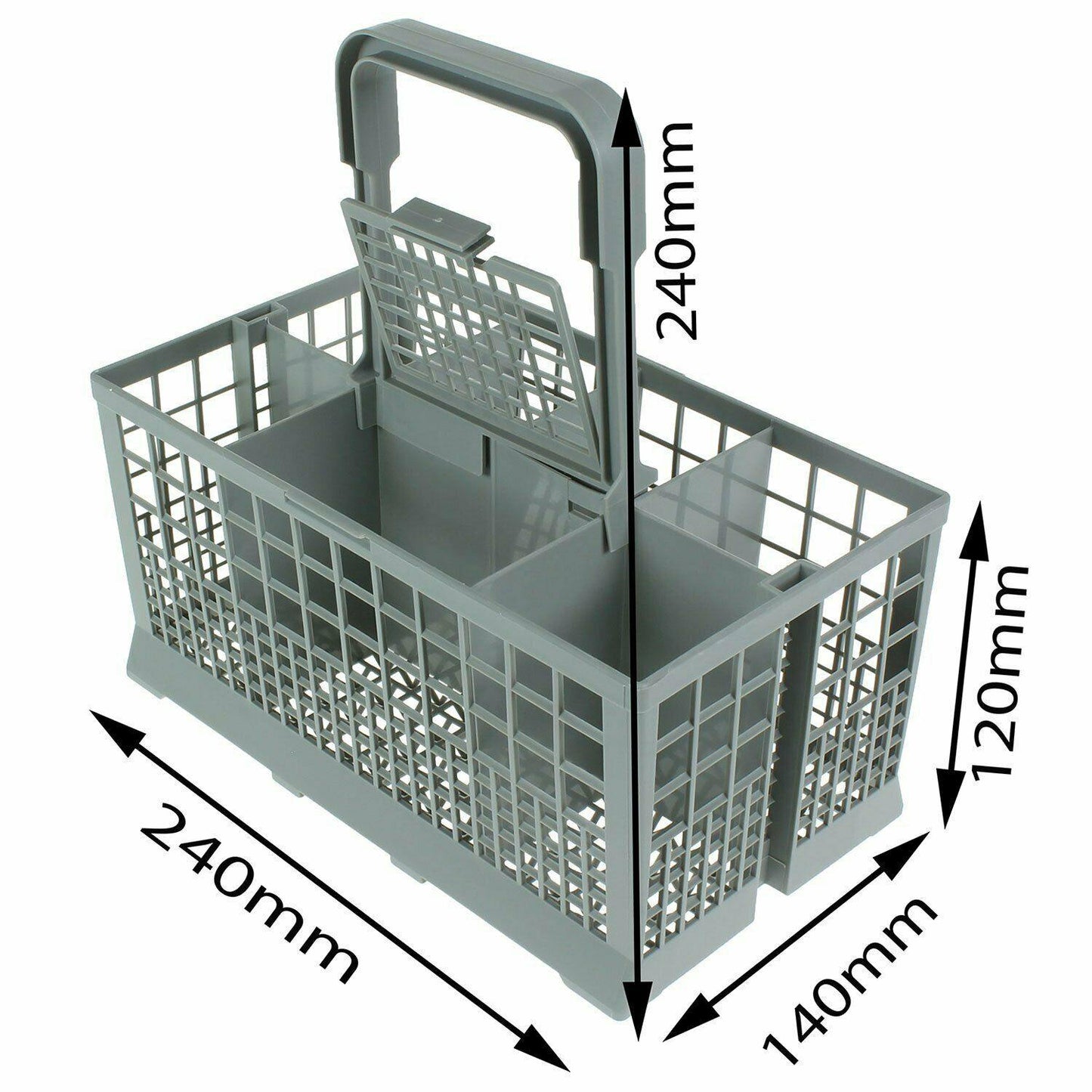 Universal Dishwasher Cutlery Basket Suits Many Brand 240 x 140 x 120mm Sparesbarn