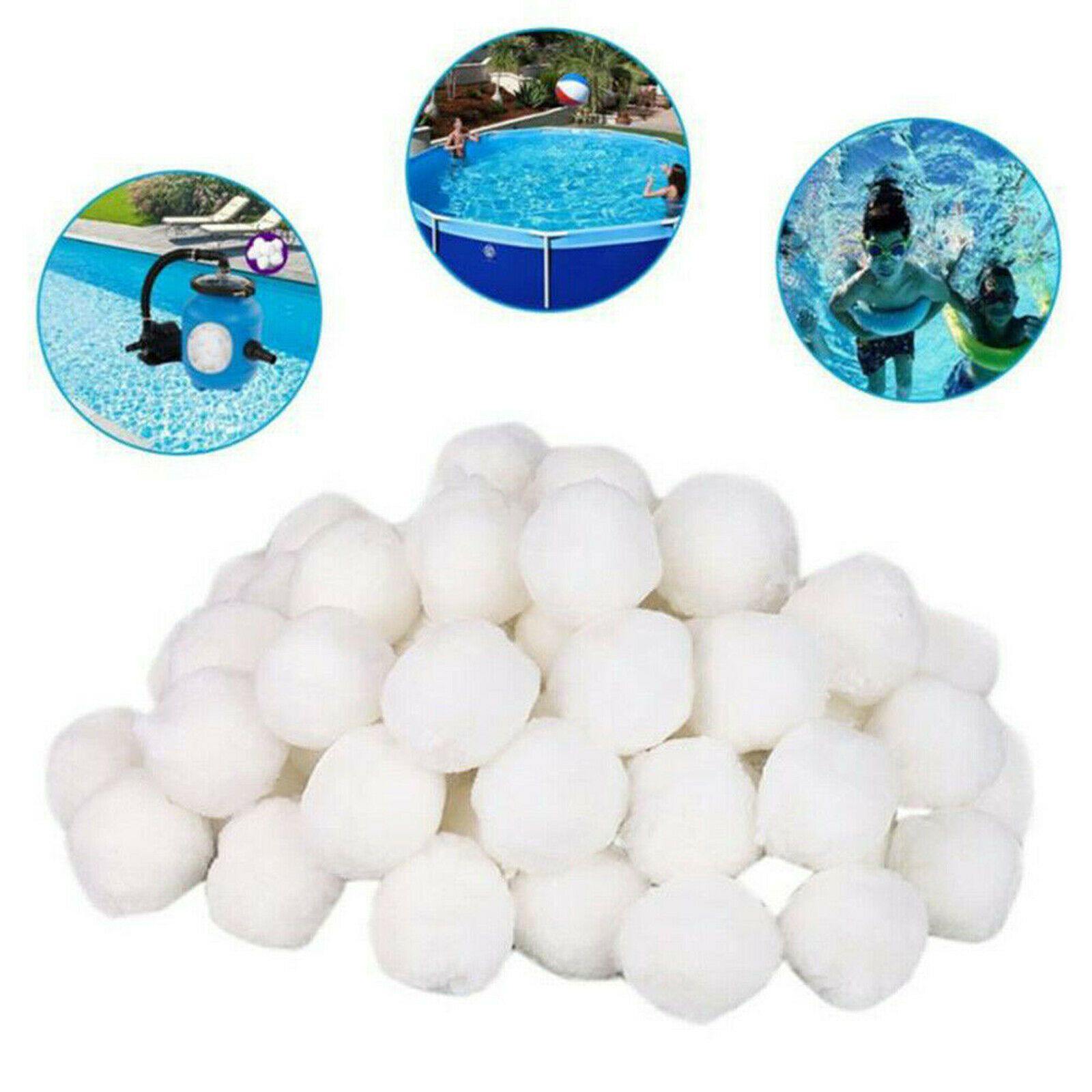 800g Filter Balls Water Purification Fiber Ball Filter Deoiling Swimming Clean Sparesbarn