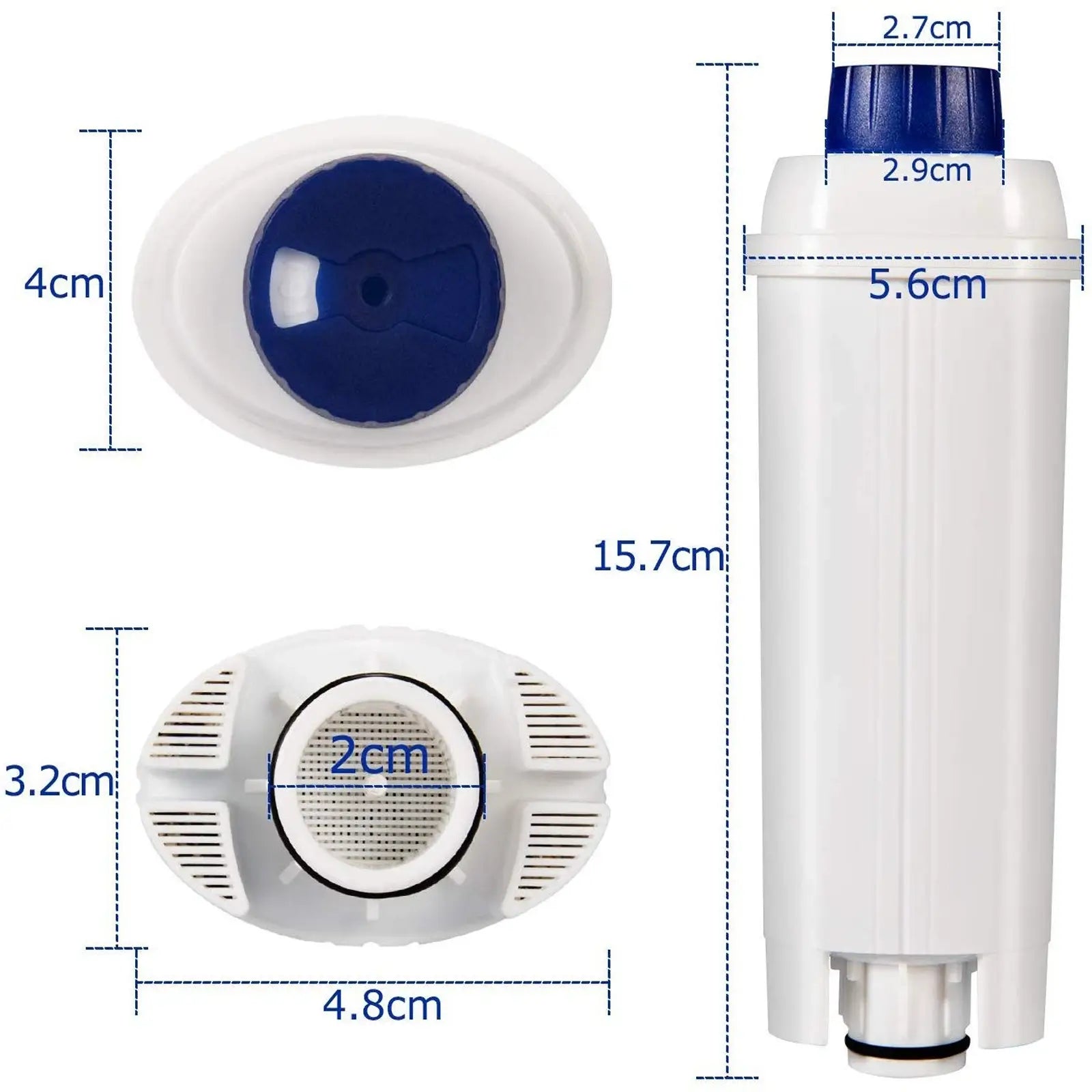 4X Coffee Water Filter For Delonghi Magnifica ESAM4200.S ESAM04.110.S ESAM4000B Sparesbarn