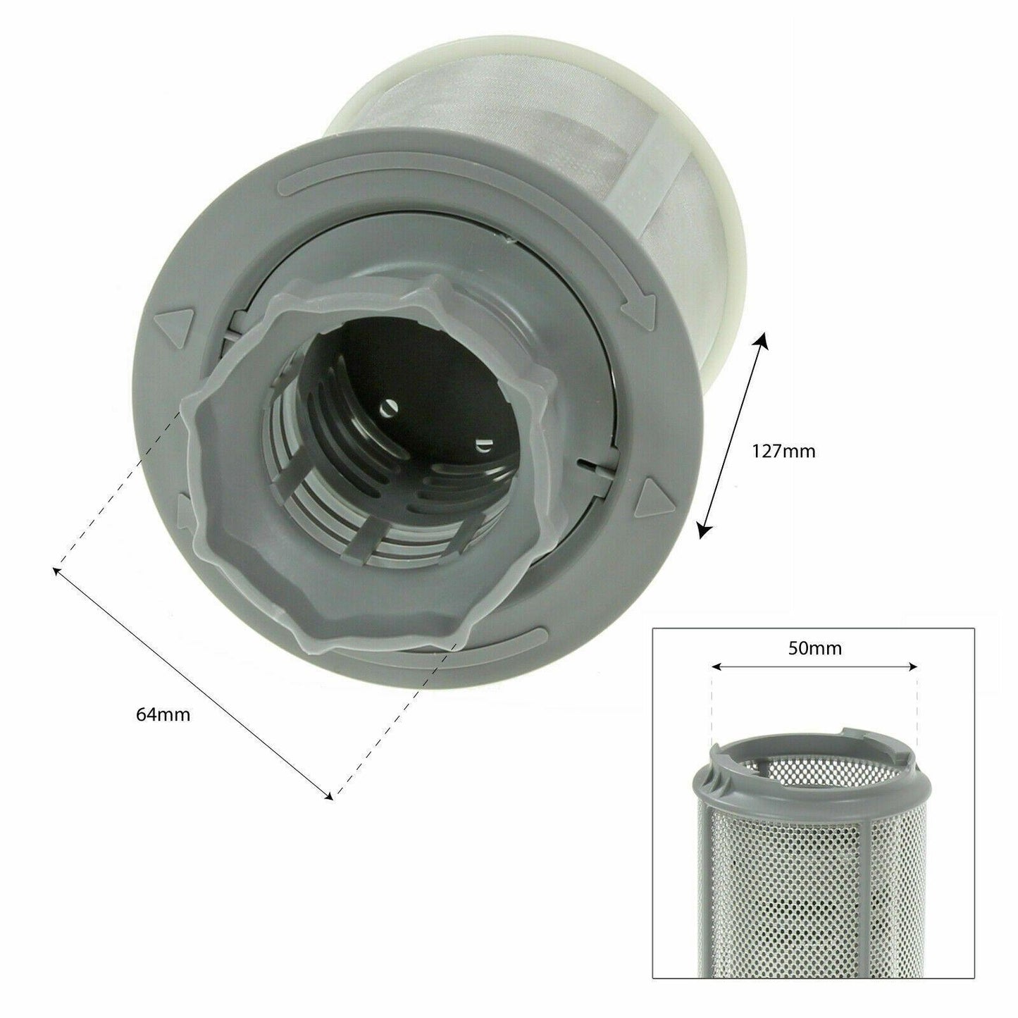 Dishwasher Micro Filter Set For Bosch SGU53E75AU/82 SGU53E75AU/86 SGU53E75AU/01 Sparesbarn