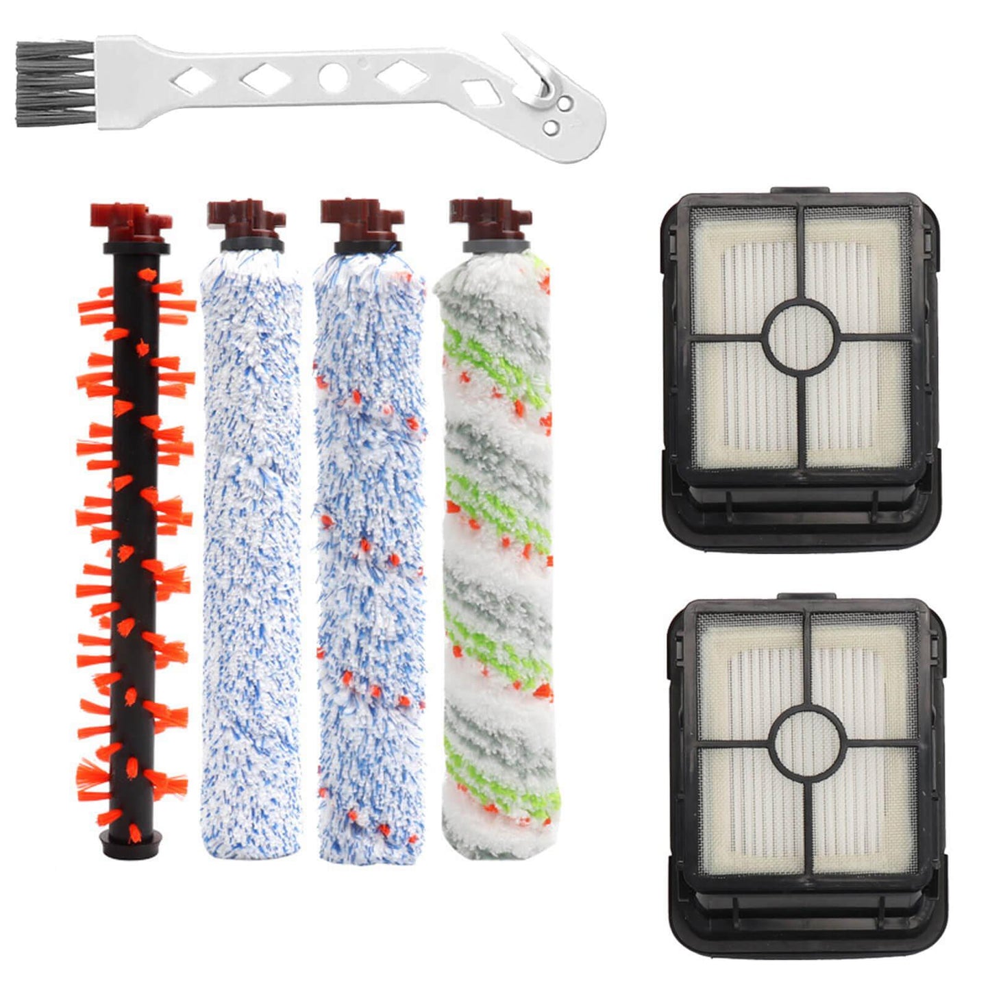 Vacuum filter & brush roll set for Bissell Crosswave 1866 1868 1926 1785 2203F Sparesbarn