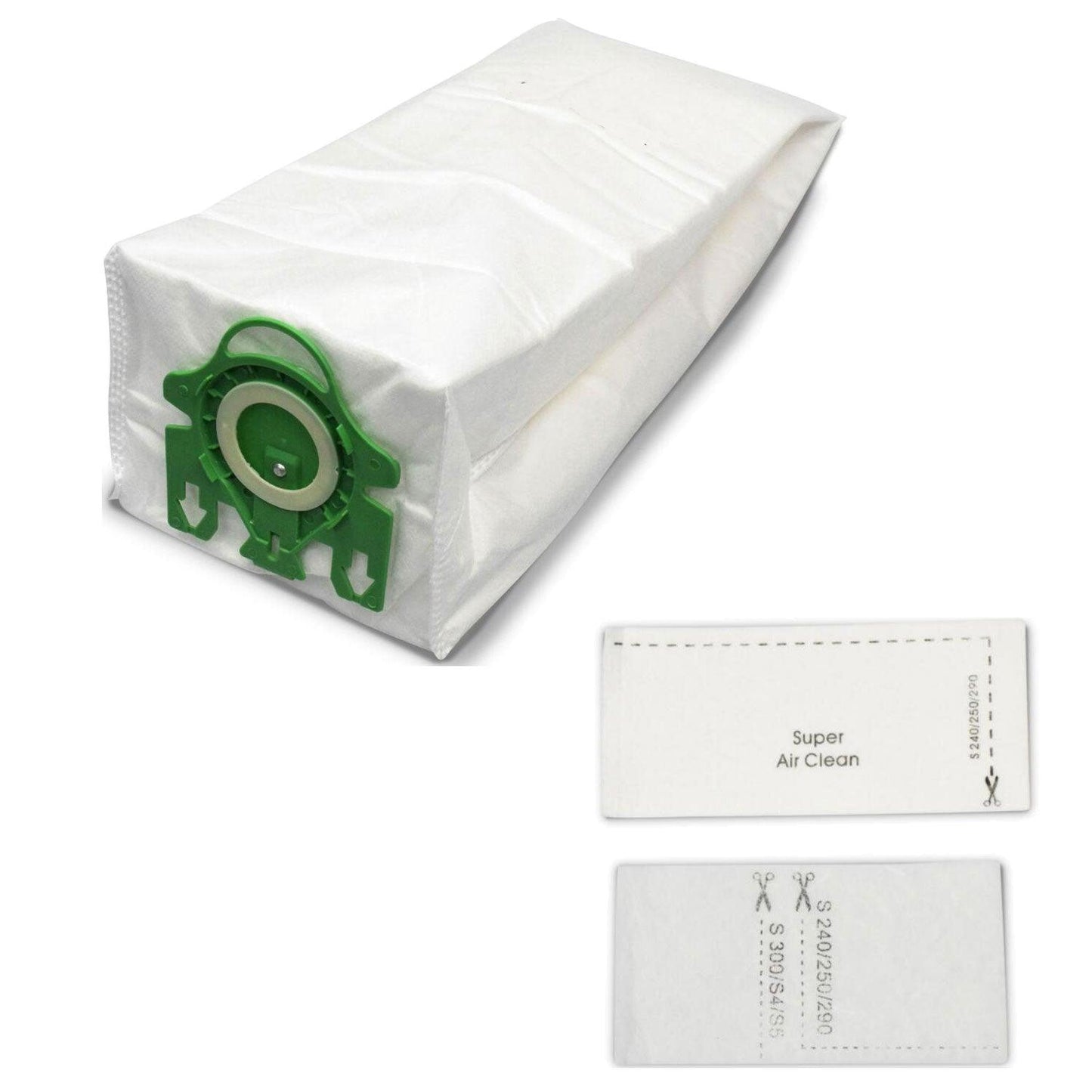 12 Synthetic Bags & 4 Filters for Miele FreshAir S7280 HomeCare S7580 Cat & Dog Sparesbarn